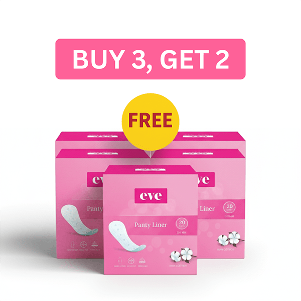 Eve Panty Liner - Buy 3 Get, 2 Free (Total 5 packet)