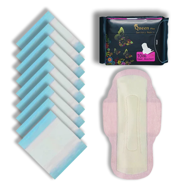 Queen Plus Ultra Thin Sanitary Napkin - 5 Pack Combo - Image 2